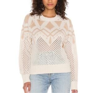 525 America Chalk Fair Isle Sweater Sz. M